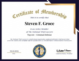 Certificate of Membership - The National Trial Lawyers
